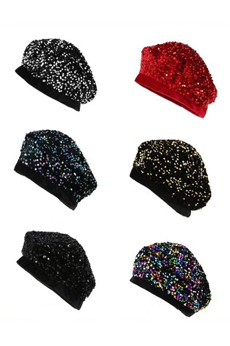 Sequin Beret