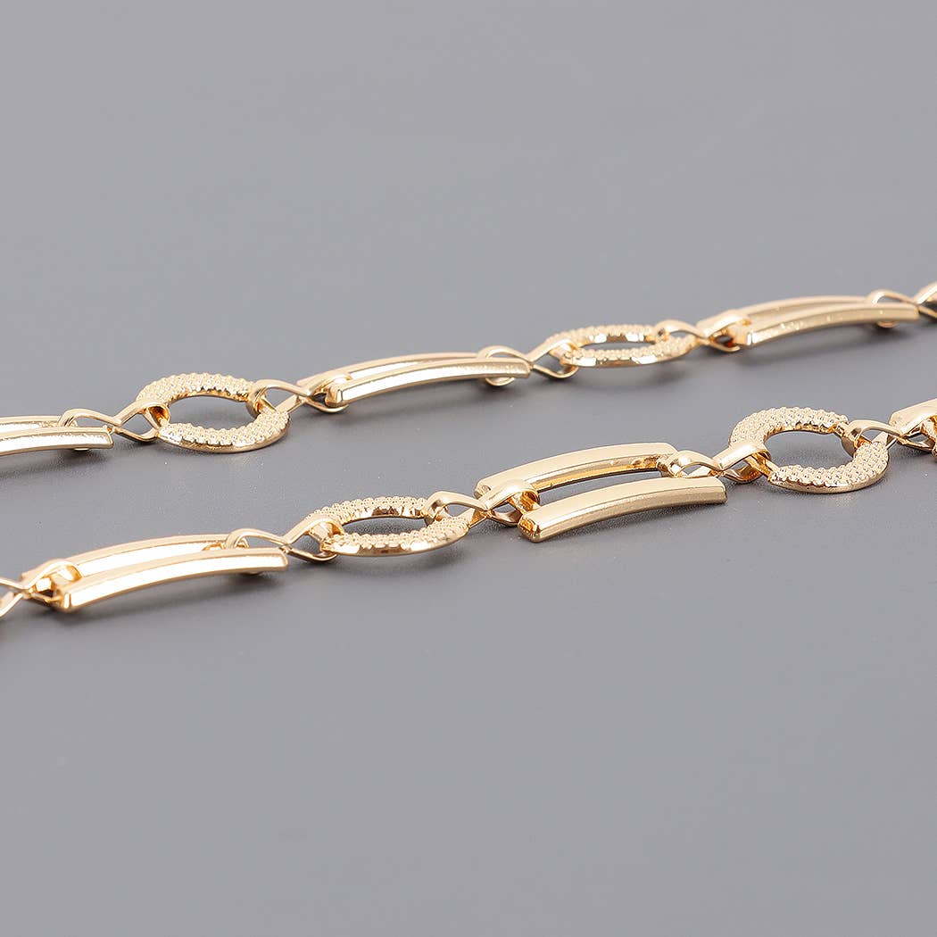 Multi Shape Metal Chain Belt