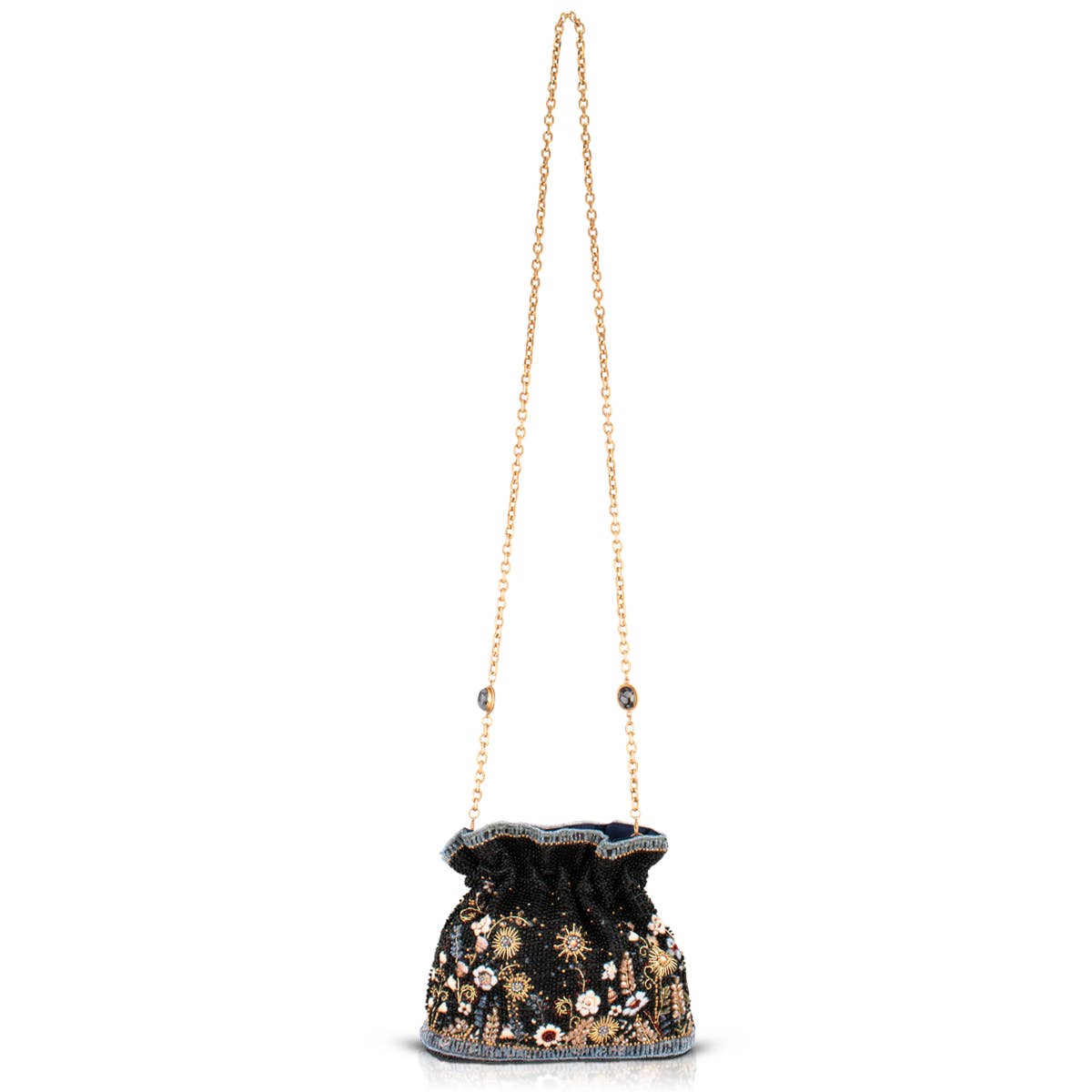 Le Jardin Beaded Floral Bucket Bag