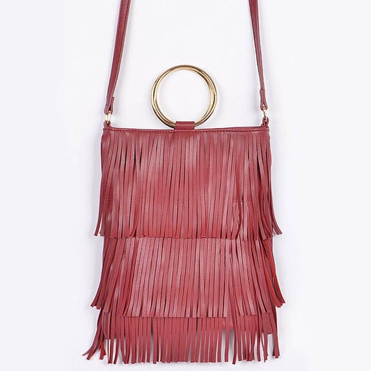 Tassel Drape Clutch
