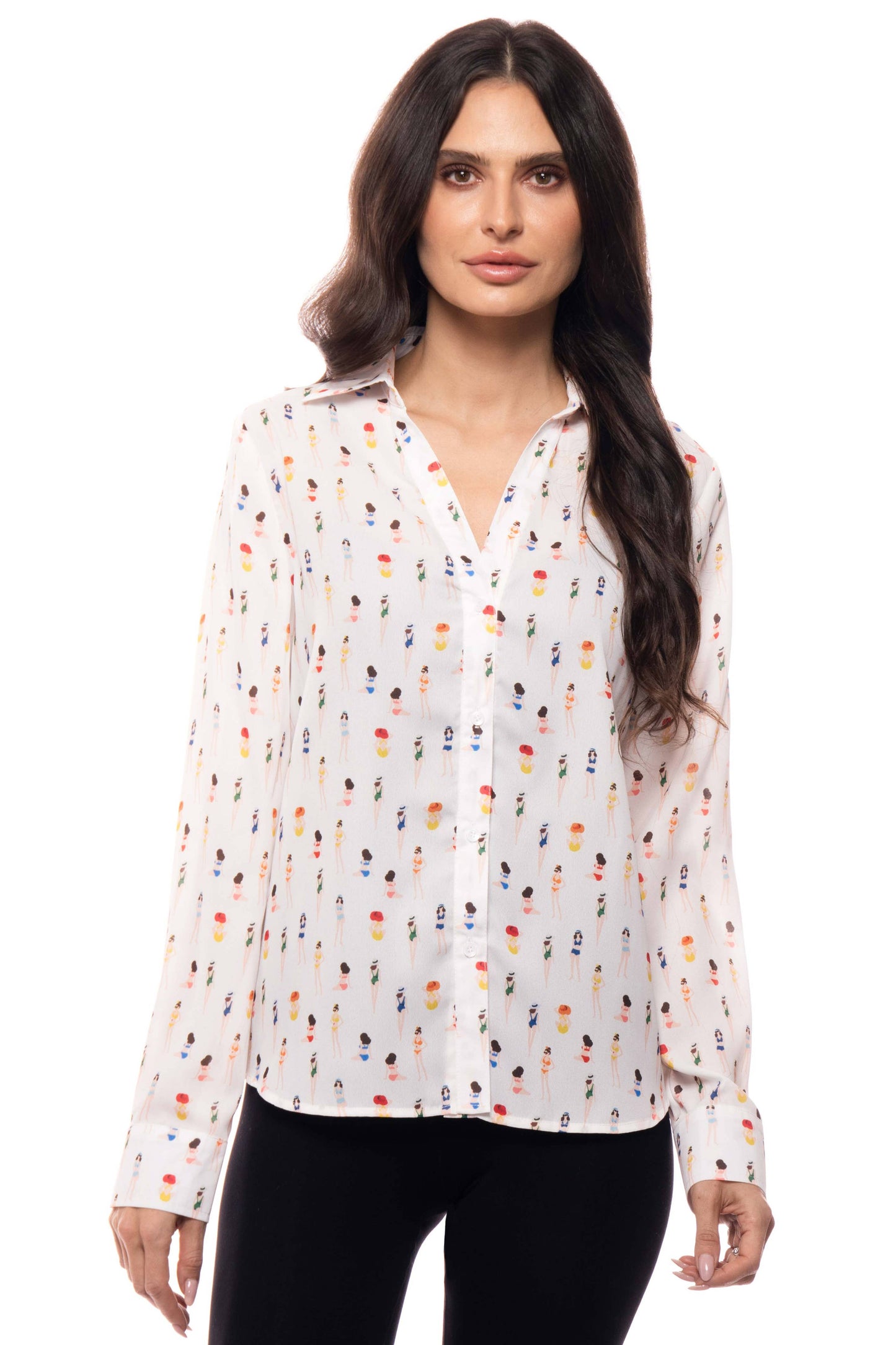 Summertime Bathing Suit Printed Top