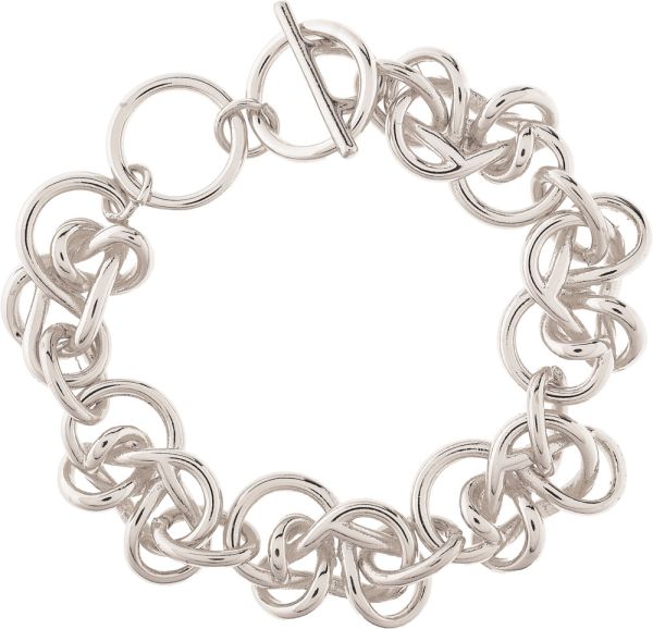 Pretzel Chain Link Toggle Bracelet