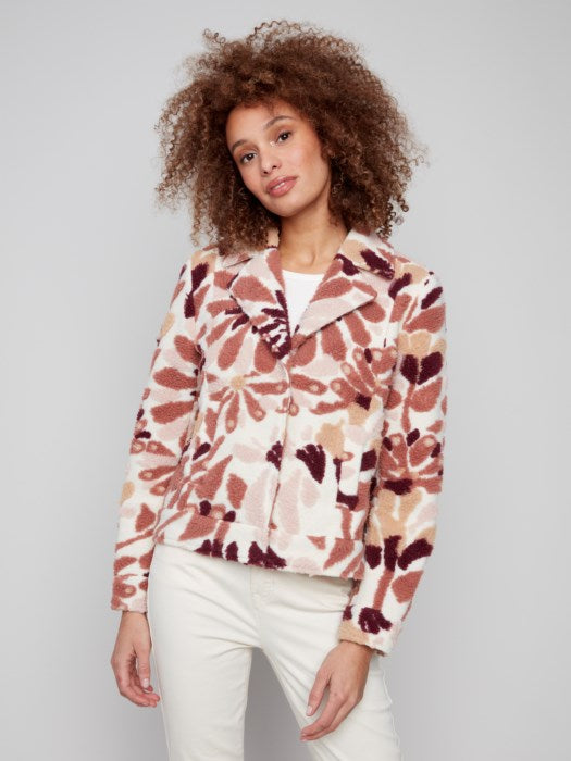 Sherpa Fall Floral Jacket