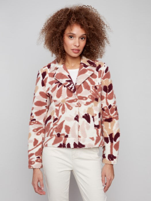 Sherpa Fall Floral Jacket
