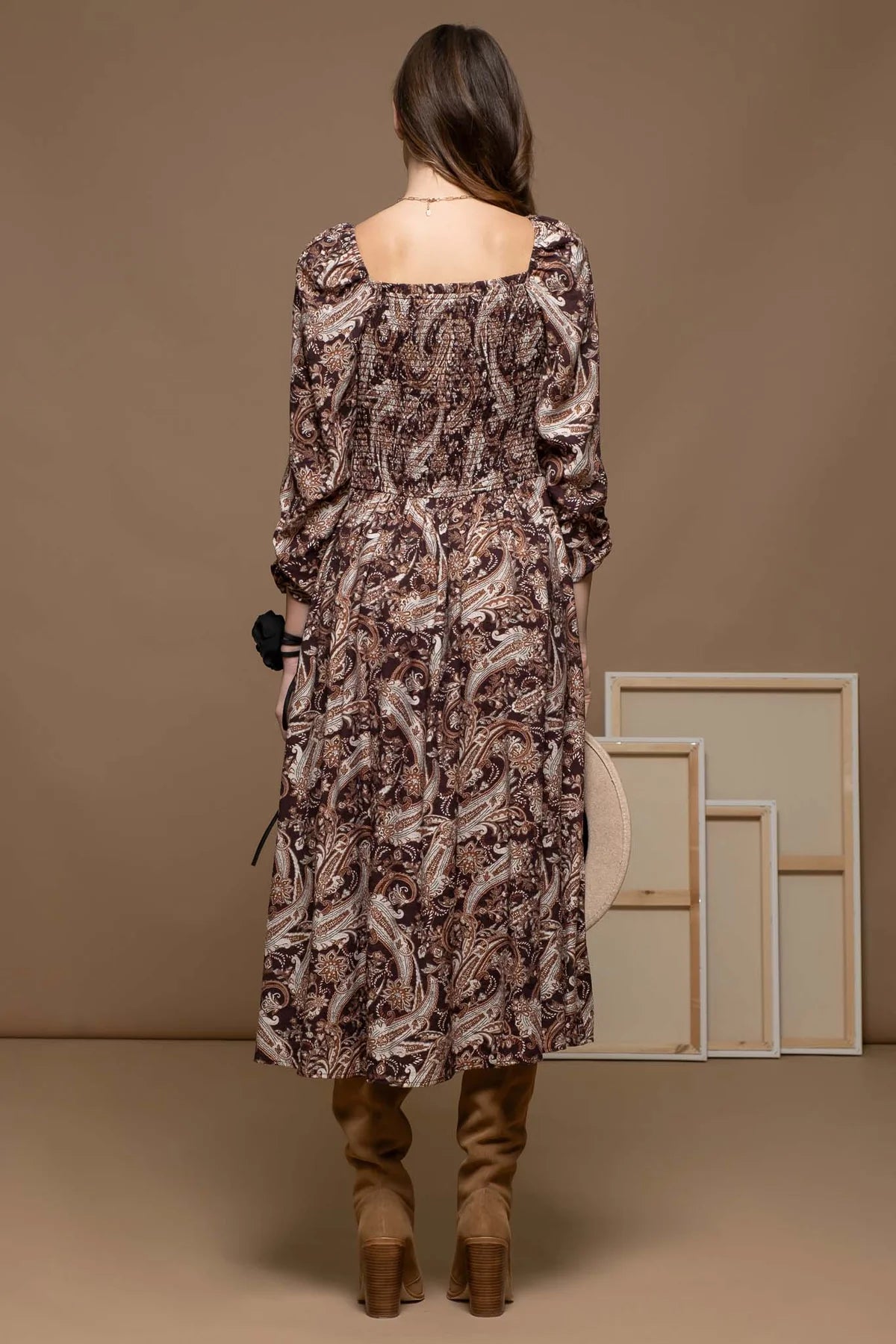 Paisly Print Maxi Dress