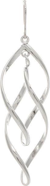 Silver Double Spiral Earring