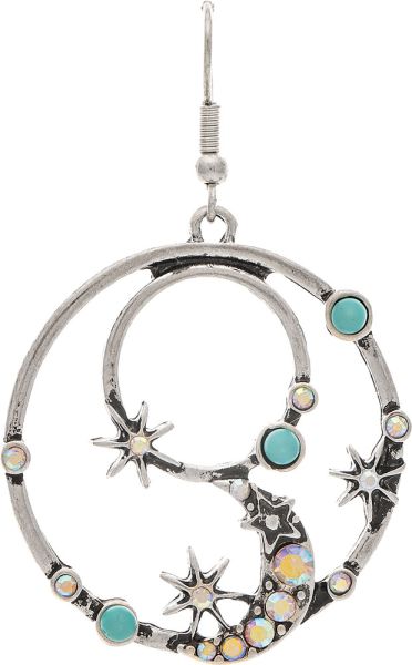 Aurora Borealis Gem Swirl Earring