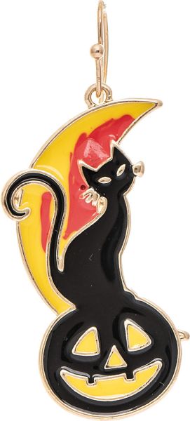 All Hallows Kitty Earring