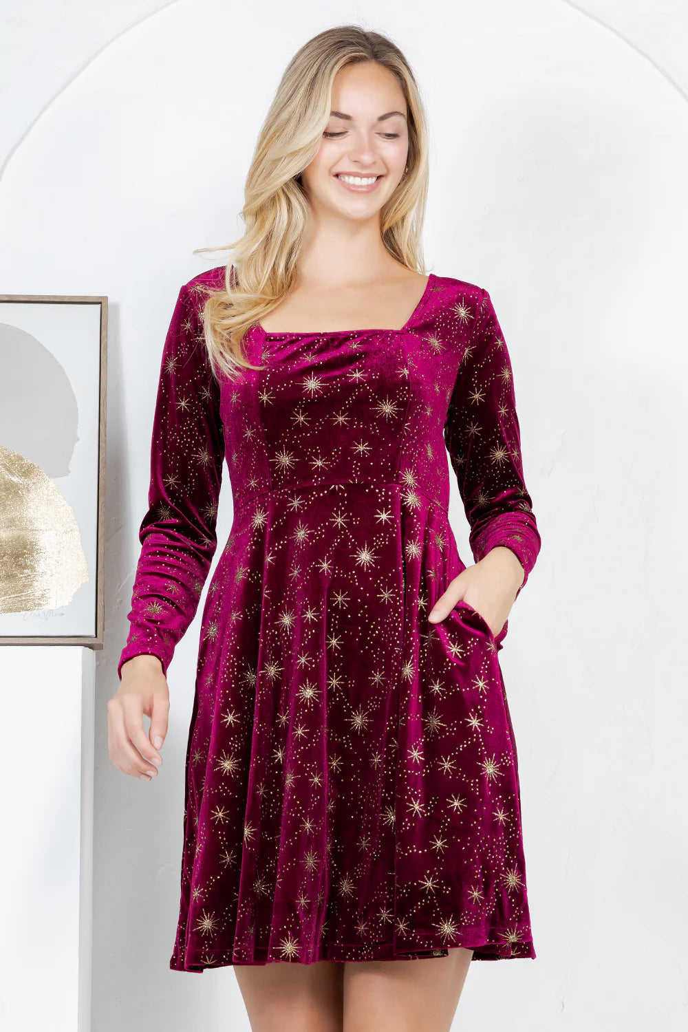 Celestial Velvet Dress