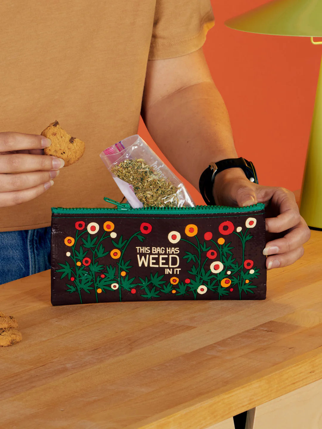 Blue Q This Bag Has Weed In It Pencil Case