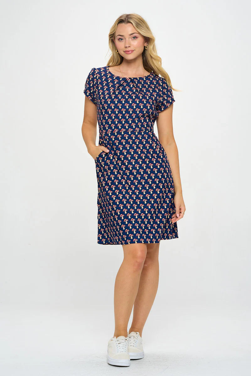 Corduroy Mushroom Dress w/ Pockets
