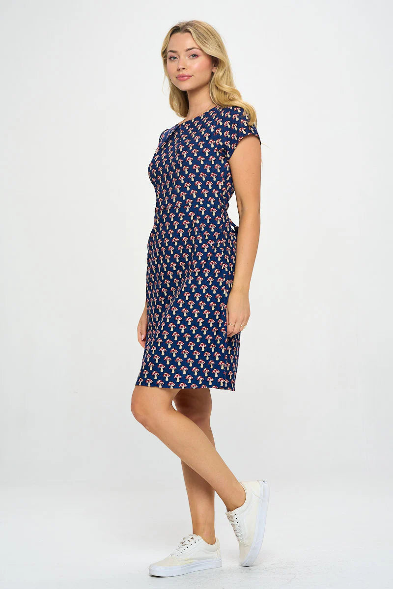 Corduroy Mushroom Dress w/ Pockets