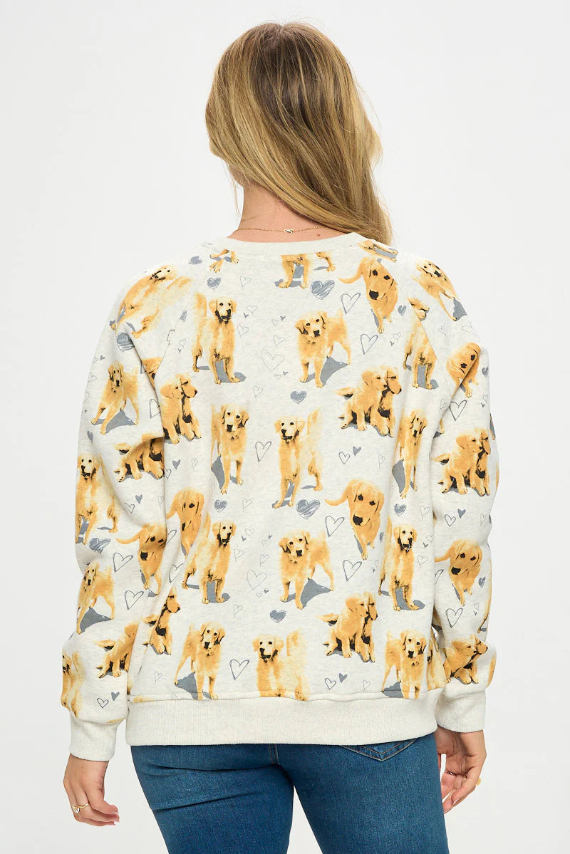 Golden Retriever Heart Sweatshirt