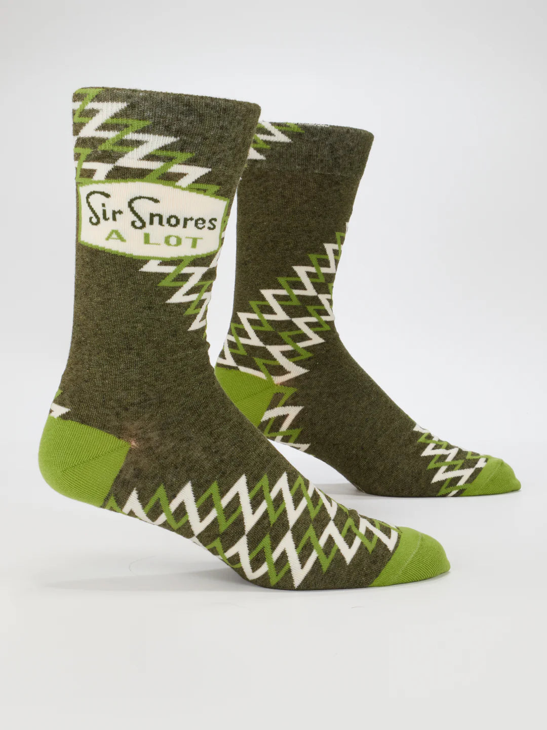 Sir Snores A Lot Men's Crew Socks