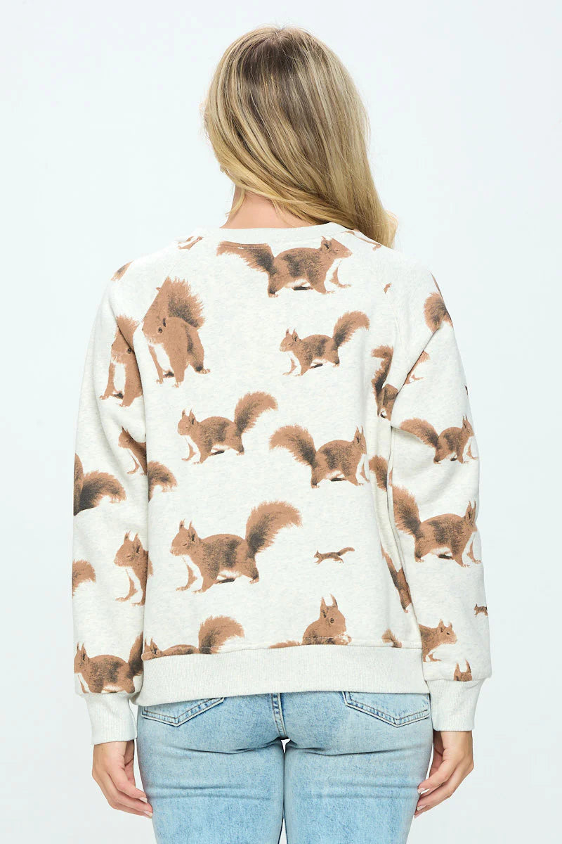 Squirrel Fleece Sweatshirt