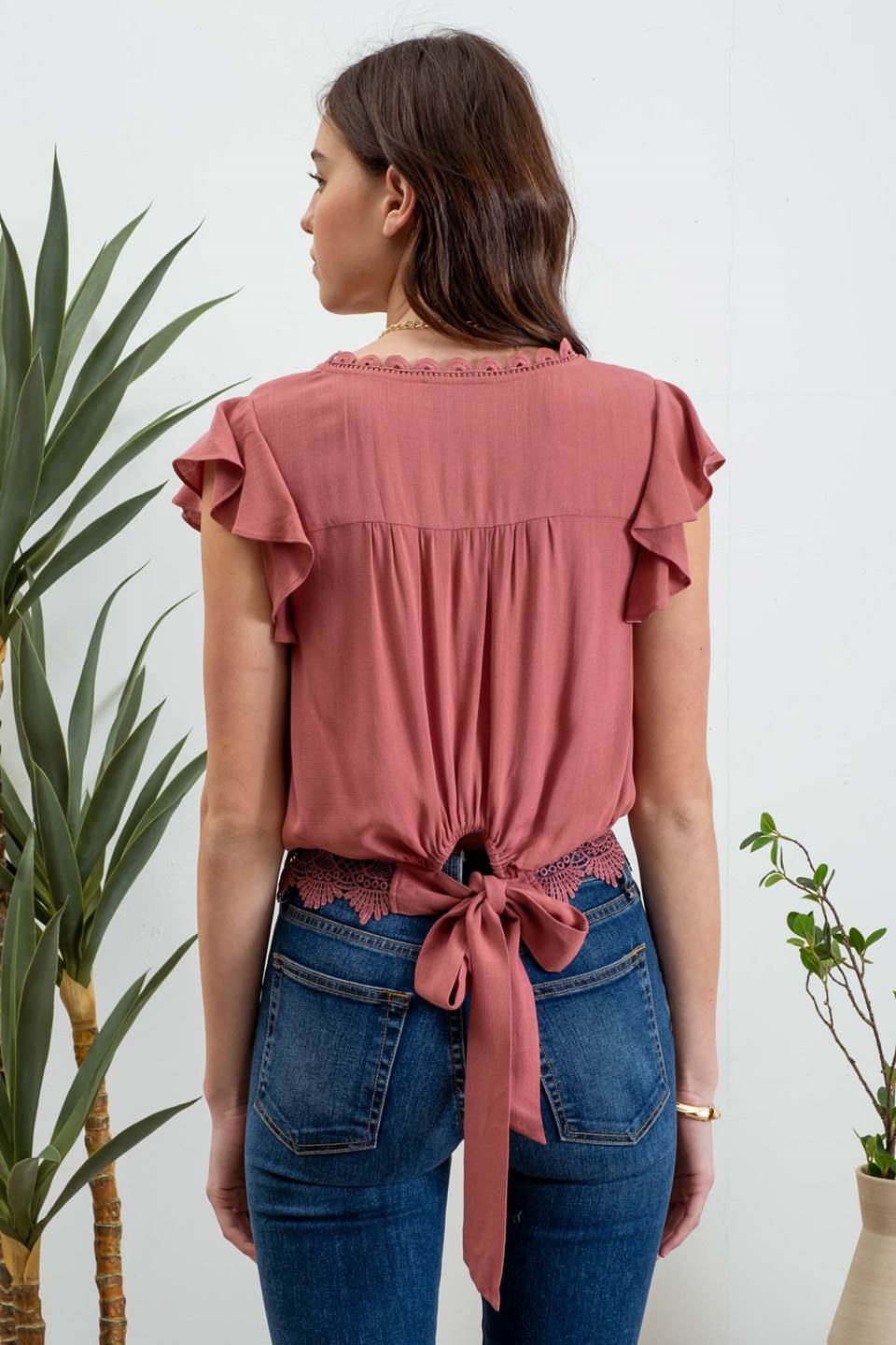 Lace Trim Top