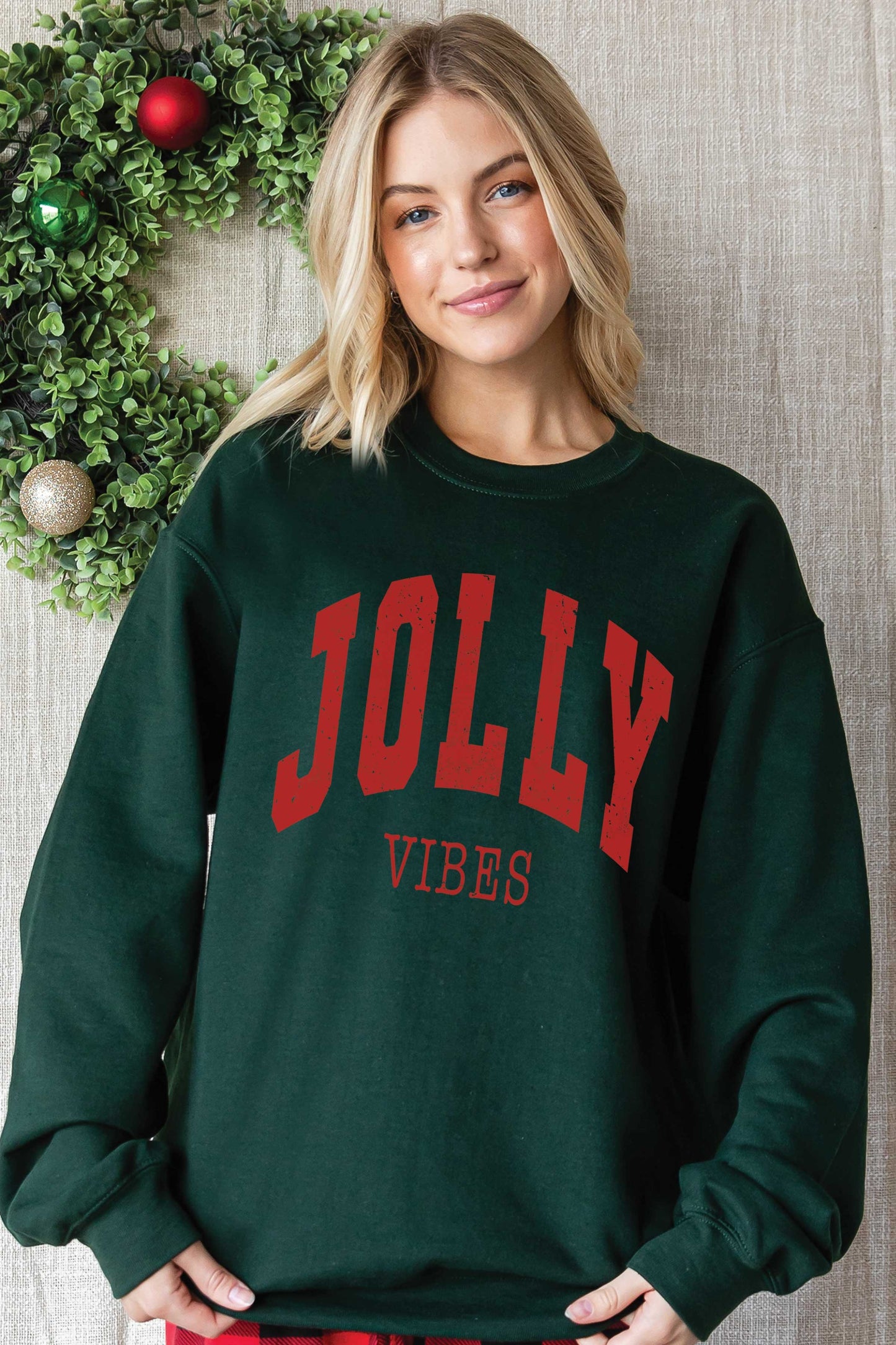 Jolly Vibes Graphic Sweatshirt