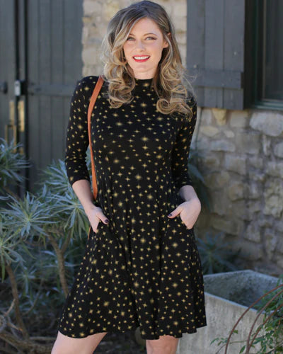 Effie's Heart Aretha Dress Twinkle Print