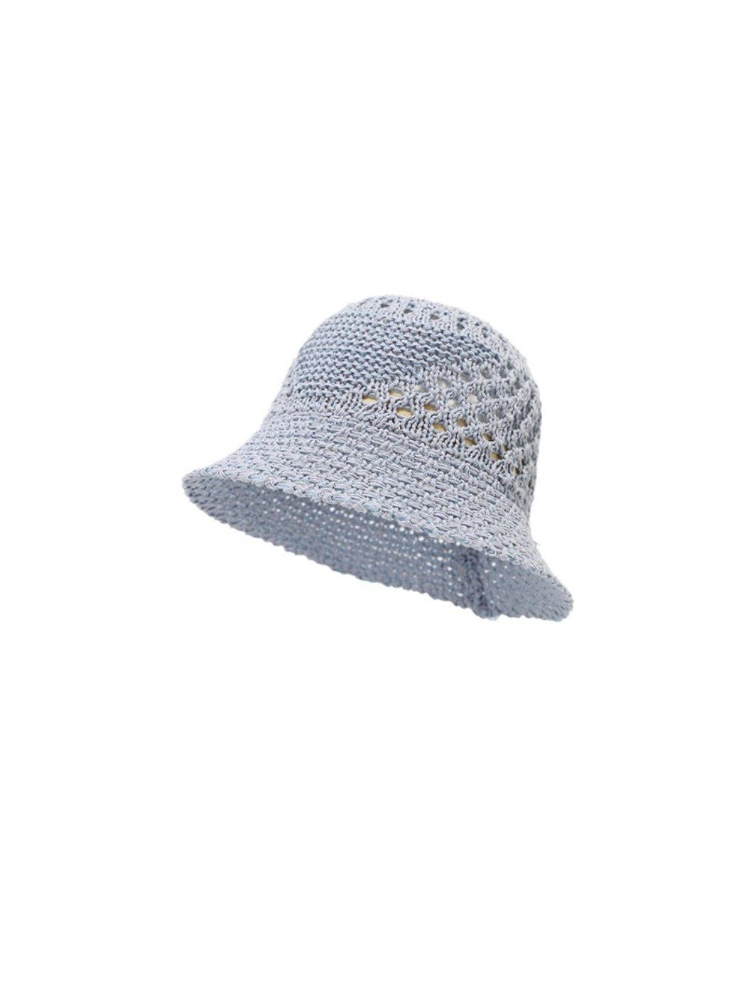 Baby Blue Crochet Bucket Hat