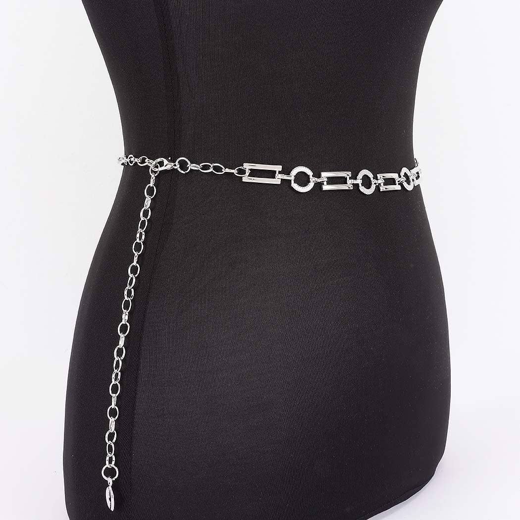 Multi Shape Metal Chain Belt