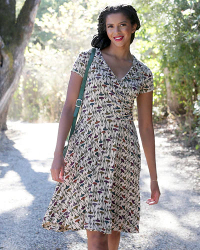 Effie's Heart Bedford Dress Thistle Print