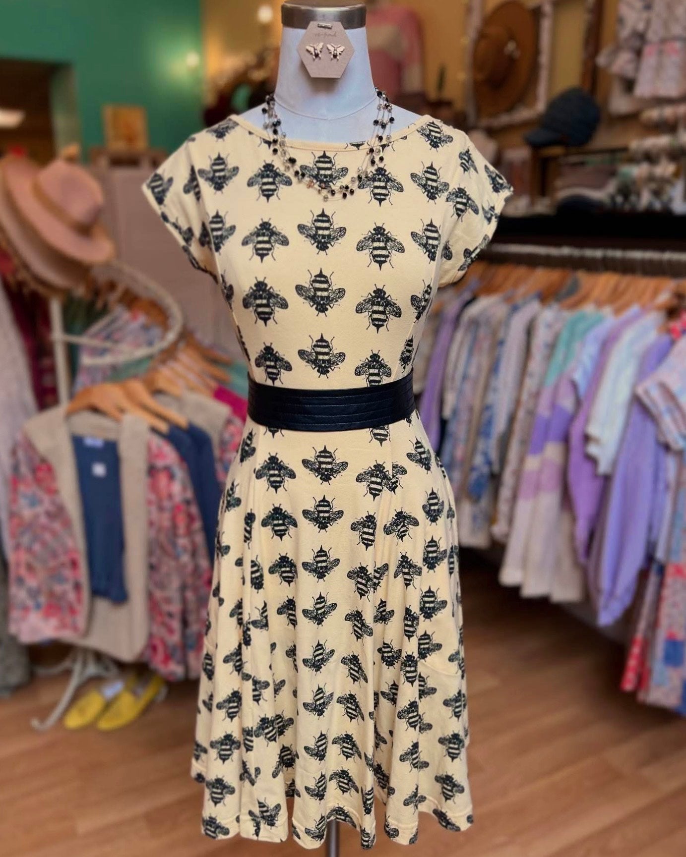 Effie's Heart Mary Dress in Bumblebee Print