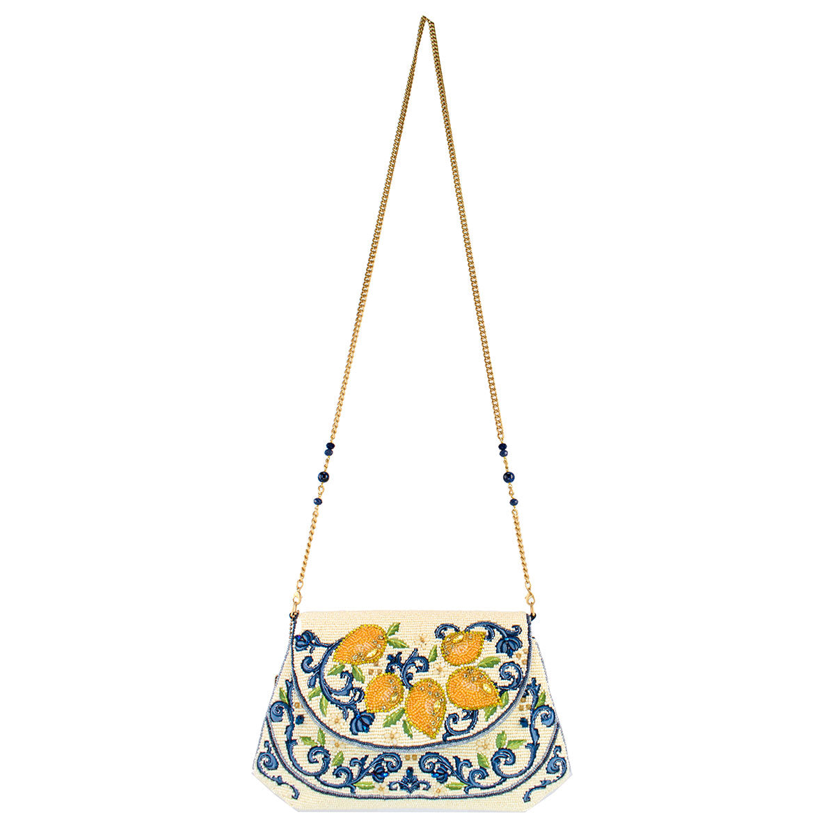 Hand Beaded Lemons Crossbody