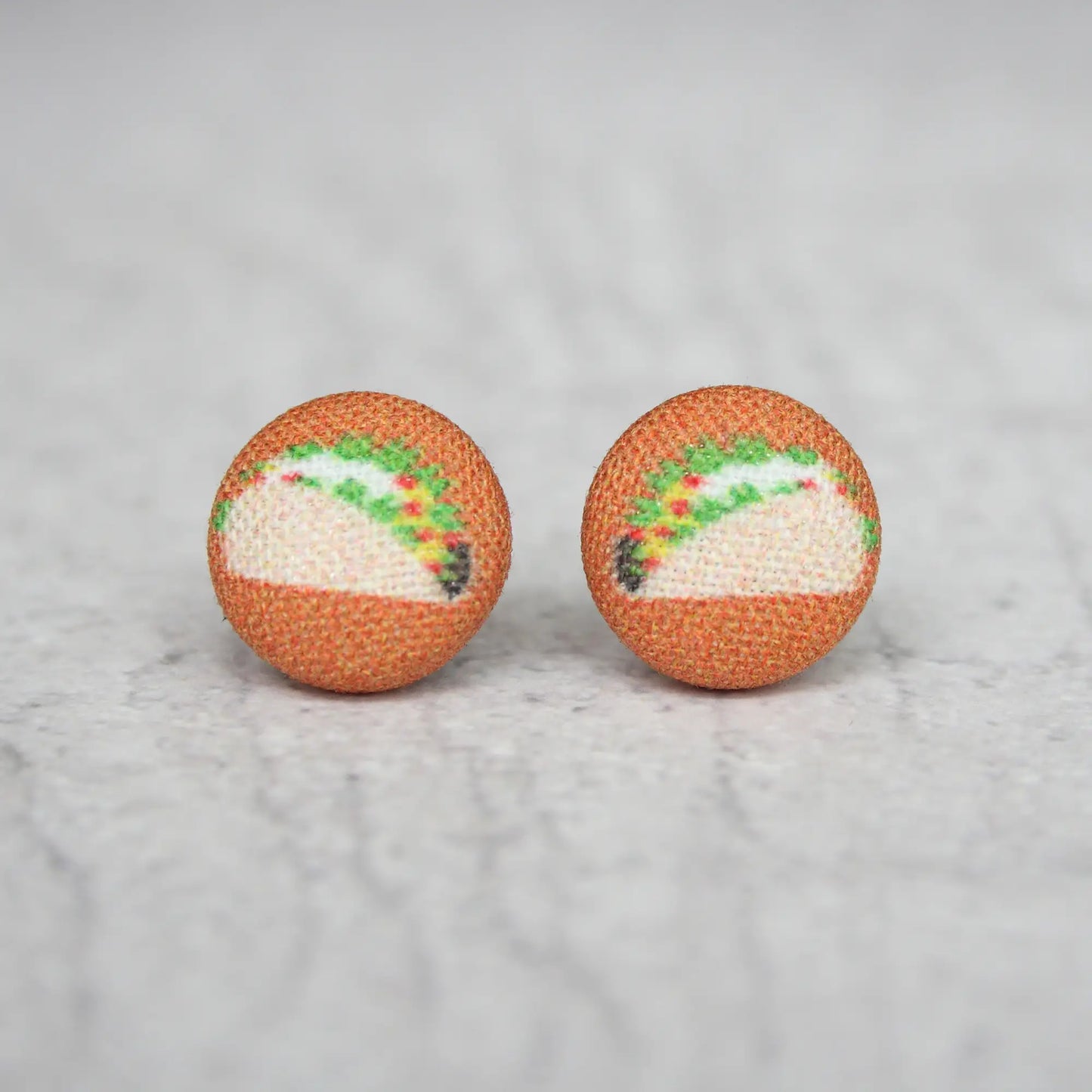 Fabric Stud Earrings