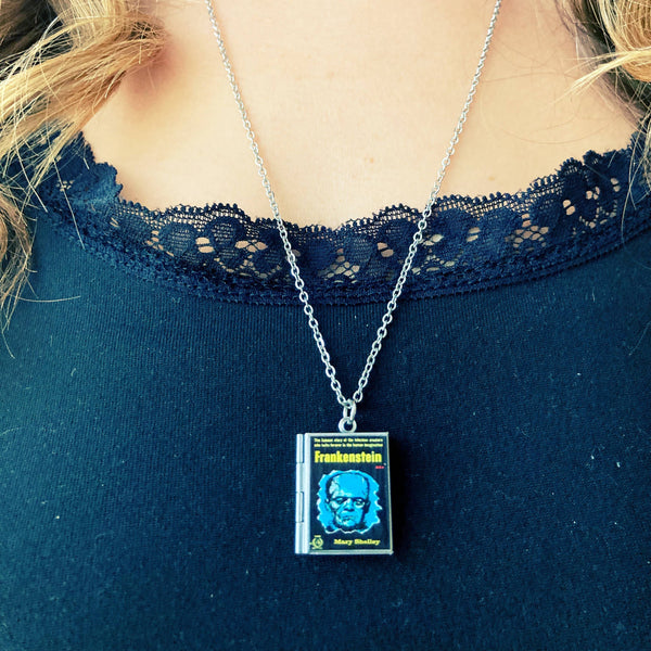 Frankenstein Book Locket refind Store