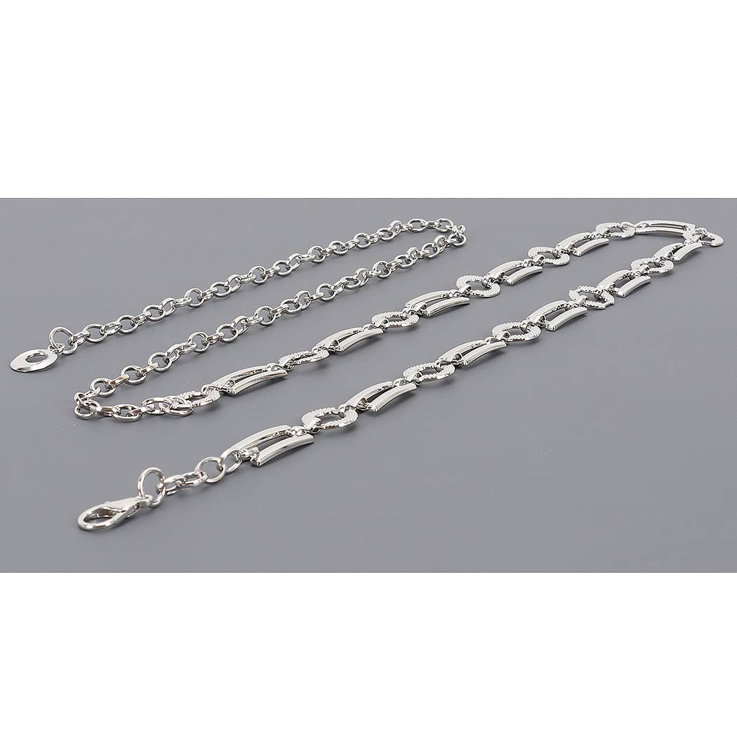 Multi Shape Metal Chain Belt