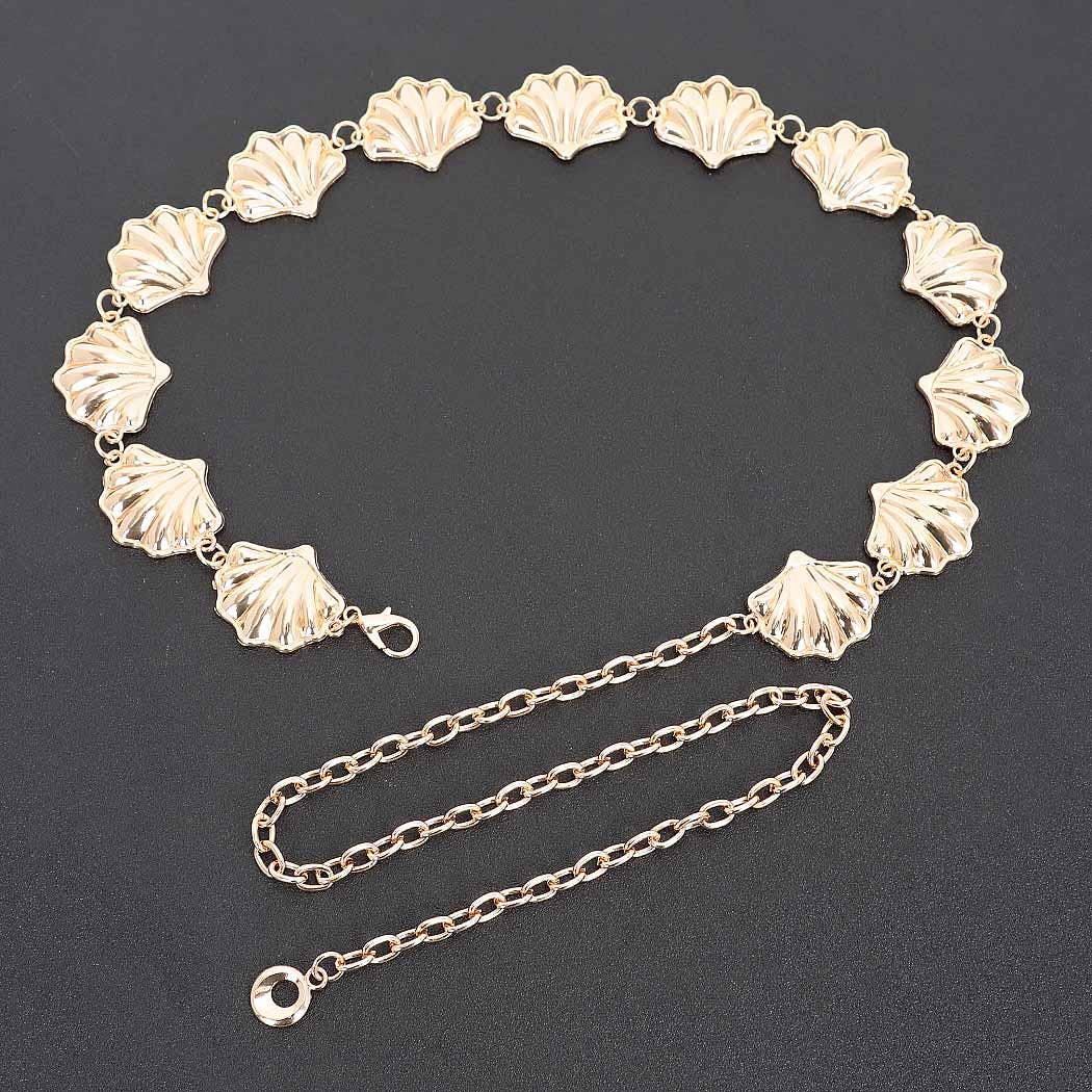 Gold Shell Chain Belt