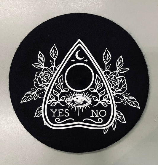 Yes/No Planchette Vegan Beret