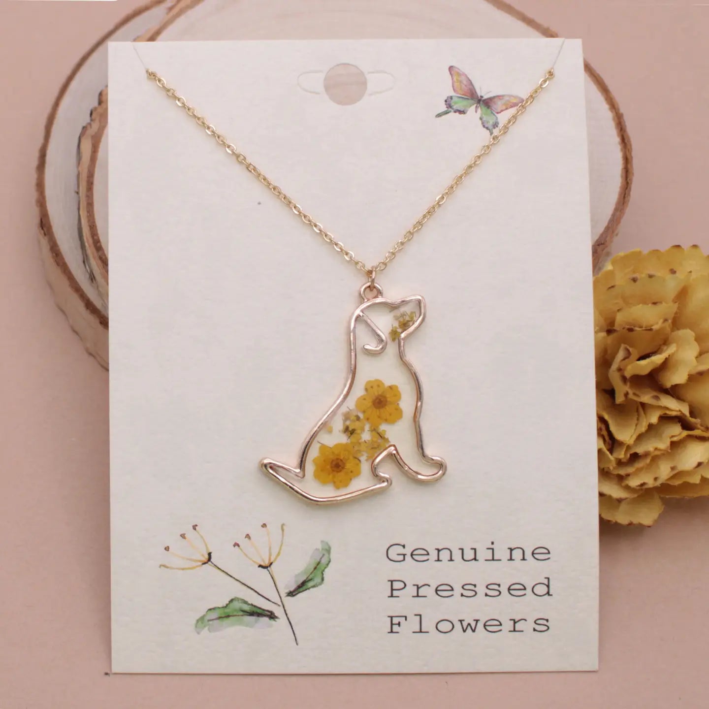 Floral Best Friend Dried Flower Necklace