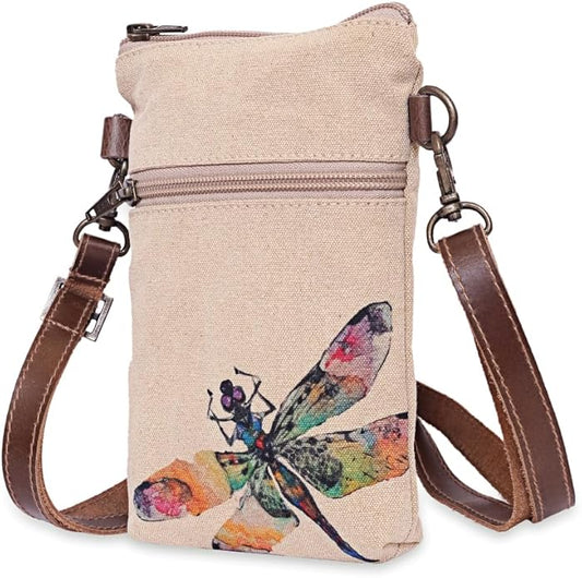 Canvas Crossbody Cellphone Sling Bag