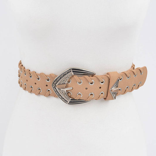 Multi Metal Eyelet Belt