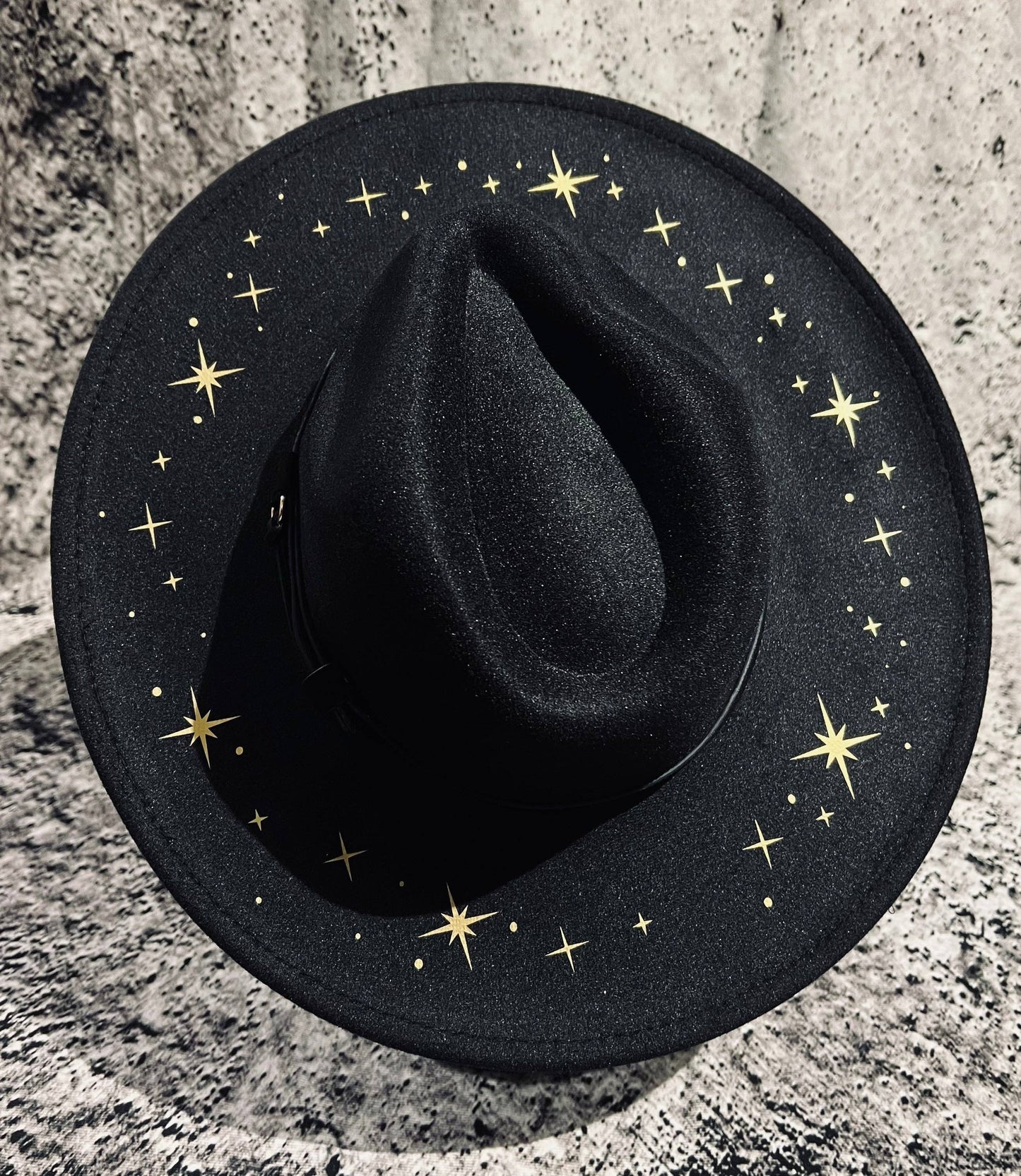 Vegan Felt Hat Starry Night