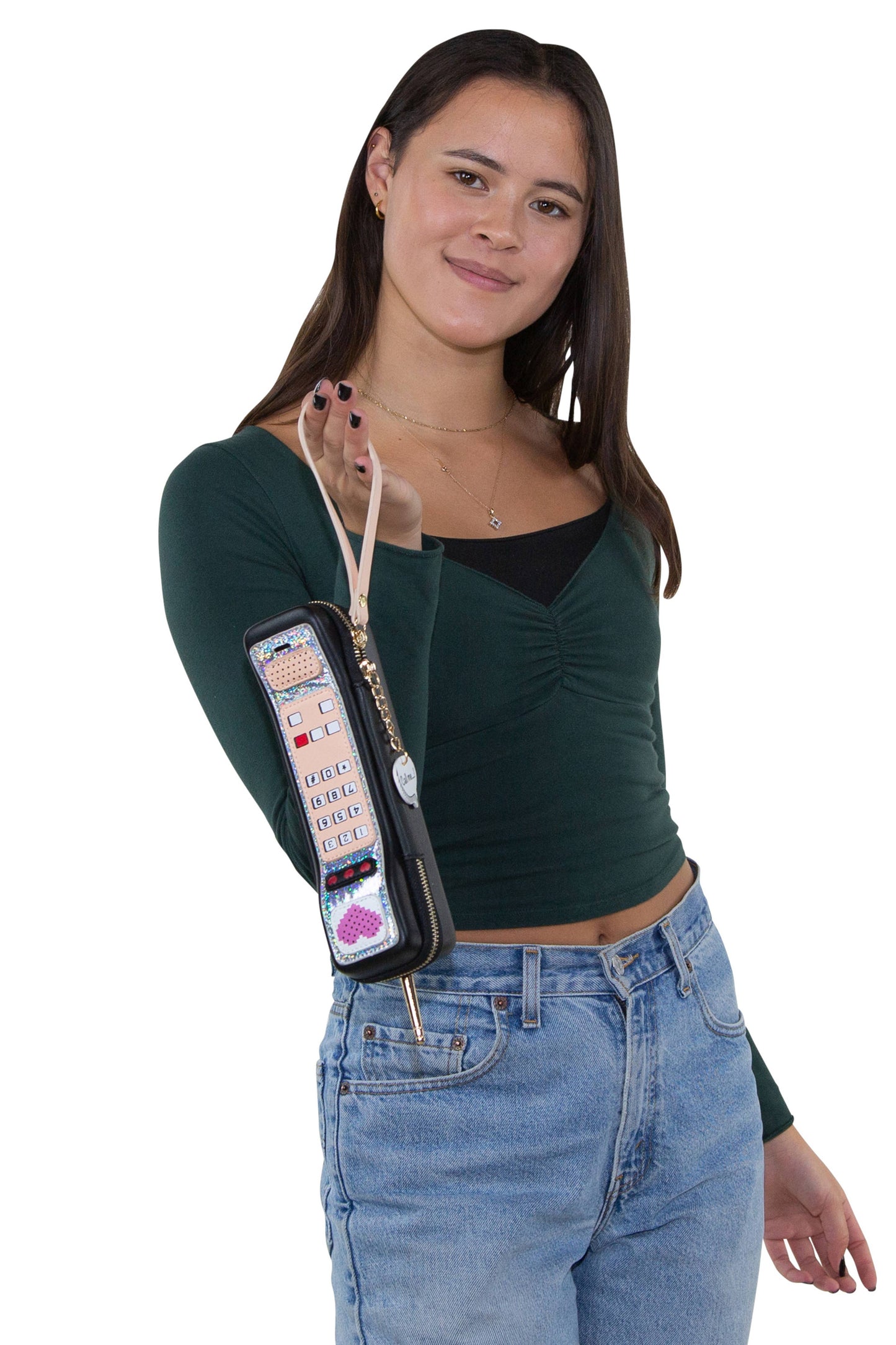 Handheld Vintage Phone Wristlet