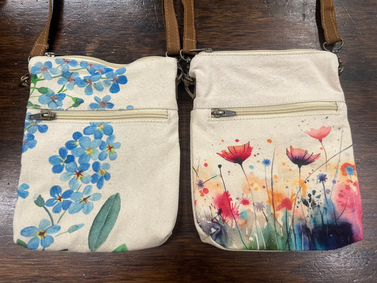 Canvas Slim Sling Bag