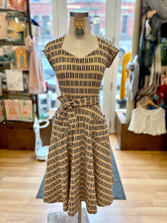 Effie's Heart Heady Dress in Piano Print