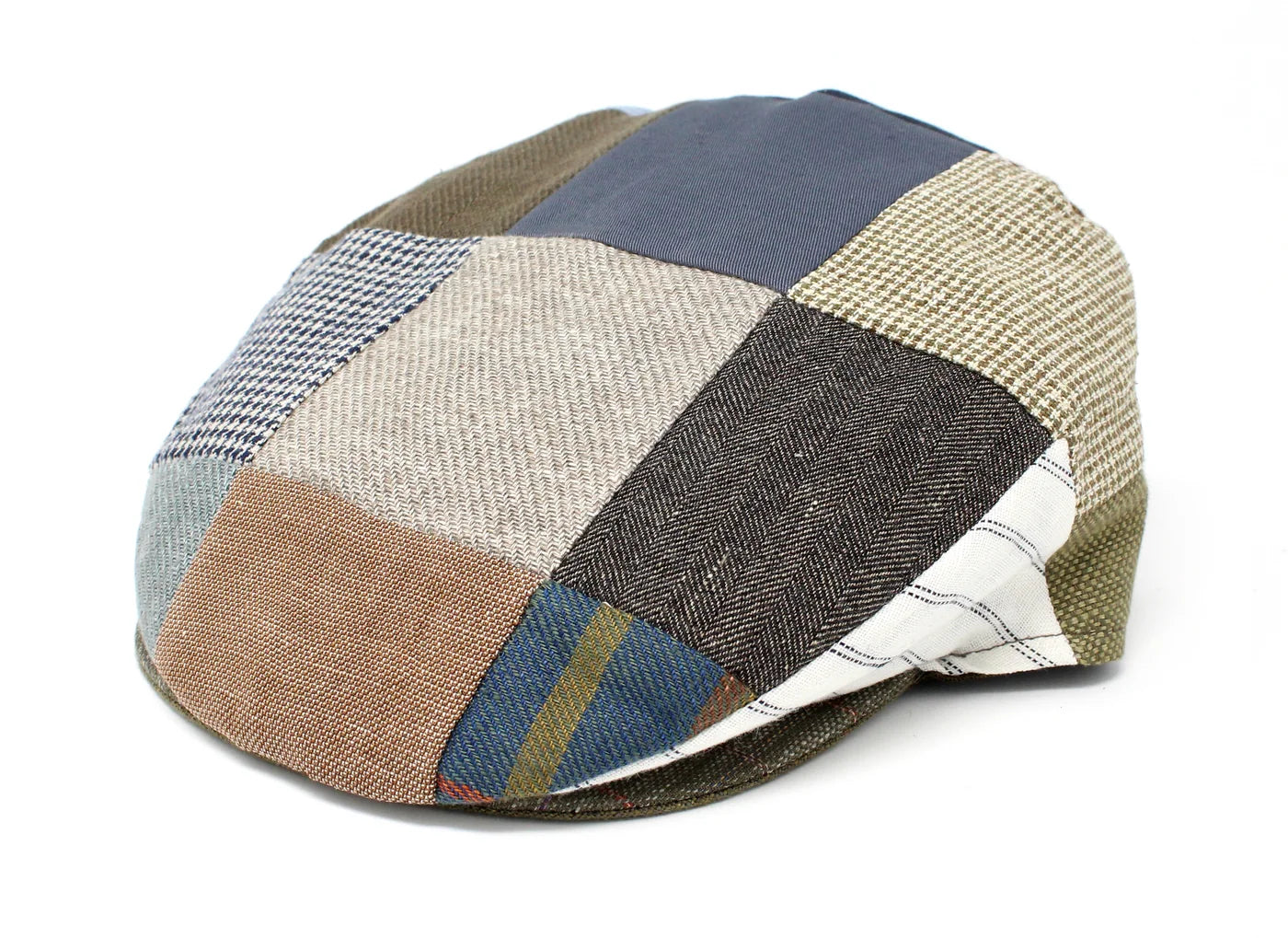 Donegal Linen Patchwork Cap