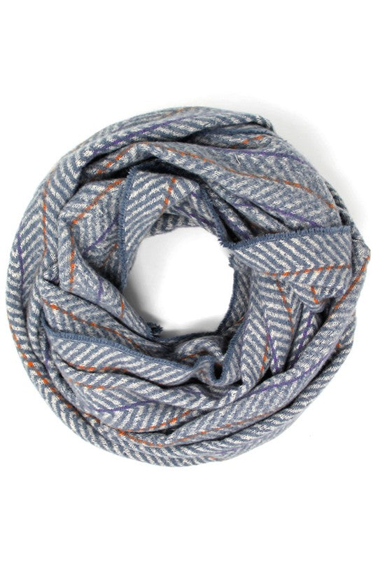 Herringbone Pattern Infinity Scarf