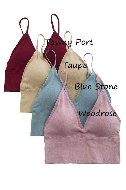 Ribbed Seamless Longline Bralette