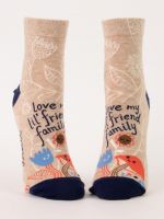 Blue Q My Lil Friend Family Ankle Socks