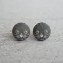 Fabric Stud Earrings