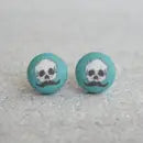 Fabric Stud Earrings