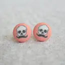 Fabric Stud Earrings