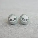 Fabric Stud Earrings