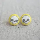 Fabric Stud Earrings
