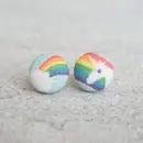 Fabric Stud Earrings