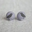 Fabric Stud Earrings